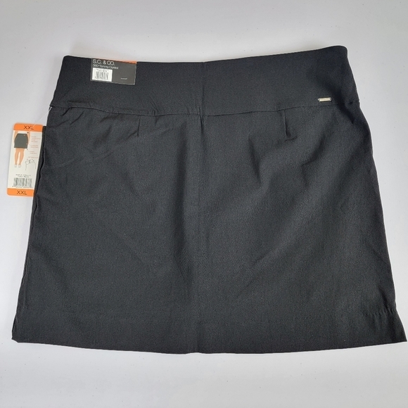 S.C.&CO. Black 360 Tummy Control Golf/Outdoor Active Skirt/Skort Sz XXL NEW - Picture 3 of 15